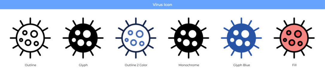 Obraz premium Virus Icon