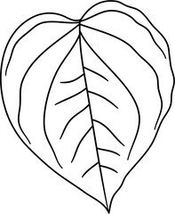leaf lineart