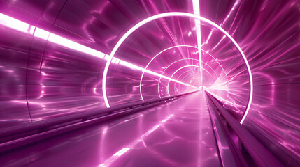 Abstract high-tech tunnel as back