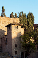 ancient Alcazaba fortress in Malaga, Spain - 744580360