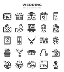 Wedding Icon Bundle 25 Icons for Websites and Apps