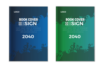 book cover design, creative modern booklet cover design template.