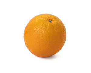 Ripe orange isolated on white background Clipping Path