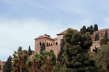 ancient Alcazaba fortress in Malaga, Spain - 744584585