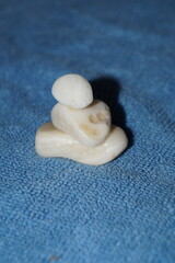 stones on a blue background