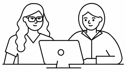 two women coding, showcasing their skills in programming languages like Python, JavaScript, and Java.