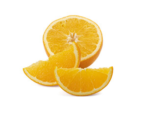 Orange slice isolated on white background Clipping Path