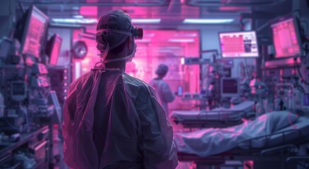 A man in streetwear sits alone in a dimly lit room, his face concealed by a mask and goggles, hinting at a hidden identity and a desire for anonymity