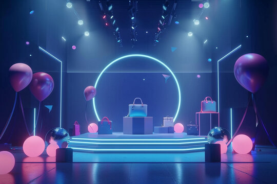 Virtual brand launch event unveiling new products in an interactive online platform glamorous and engaging