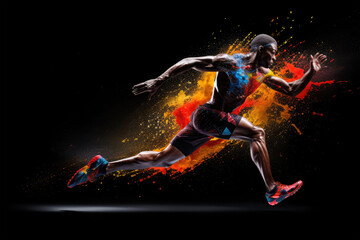 sport running game on background