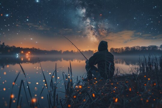 Night Fishing Images – Browse 228 Stock Photos, Vectors, and