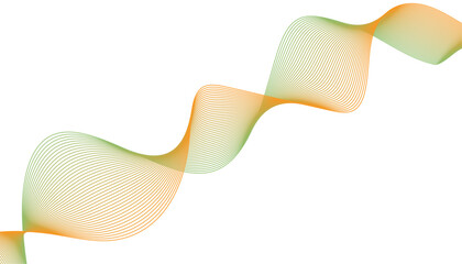 Abstract wave element for design. Digital frequency track equalizer. Stylized line art background. Vector illustration.