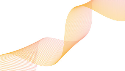 Fototapeta premium Abstract wave element for design. Digital frequency track equalizer. Stylized line art background. Vector illustration.