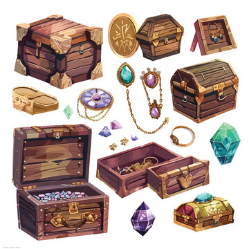 Treasure Chest as Fantasy Pirate Wooden Box