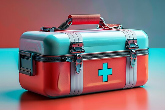 Image Emergency readiness First aid kit for seizure isolated on gradient