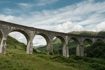 Papier Peint photo Viaduc de Glenfinnan Glenfinnan Viaduct in Scotland