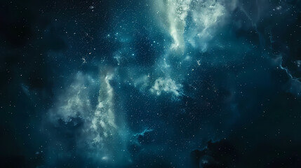 Naklejka na ściany i meble Cosmic Nebula Amidst Star-Studded Sky