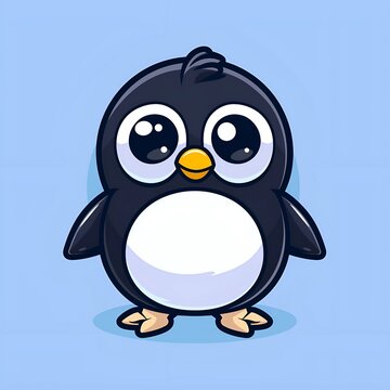 Cute penguin vector illustration