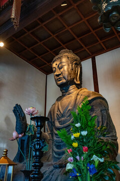 飛鳥寺 銅造釈迦如来坐像