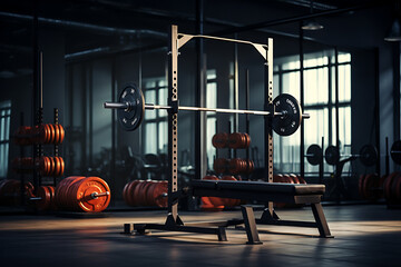 Obraz premium Gym and fitness interior 