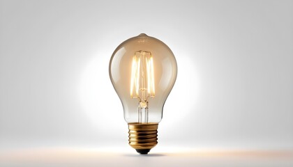 Light bulb isolated on white