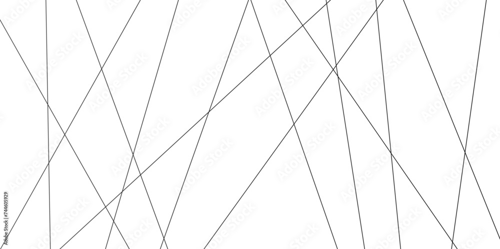 Wall mural random chaotic lines abstract geometric pattern. vector textrue 3d illustration. geometric design cr