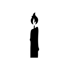 Candle silhouette illustration