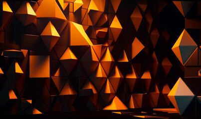 3d render of abstract background with extruding cubes - obrazy, fototapety, plakaty