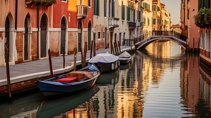 View of the canal in Venice, Italy