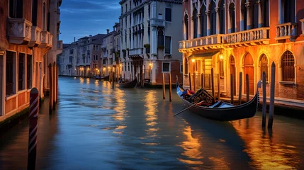  Panoramic view of the Grand Canal in Venice, Italy. © I