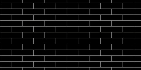 Black brick background texture. Black brick pattern and black background wall brick.