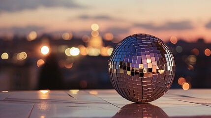 disco ball with lights