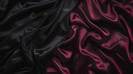 Obraz premium Black and Maroon silk background 