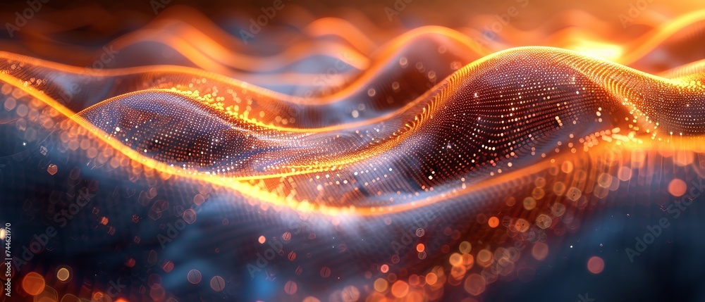 Poster Background technology. Raster version.