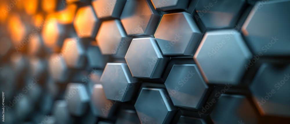 Aufkleber Background/backdrop/wallpaper with abstract hexagons
