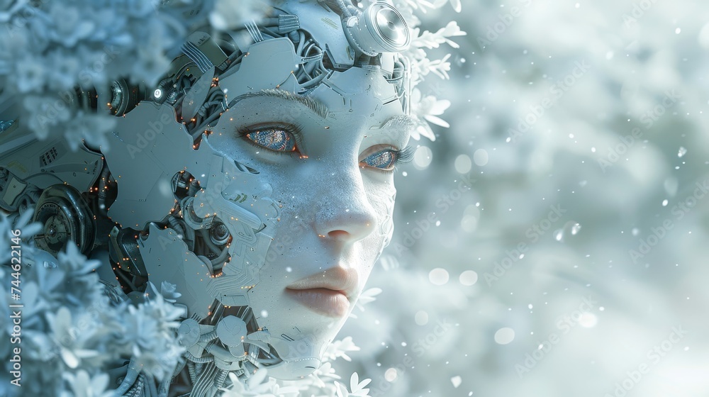 Poster the concept of ai (artificial intelligence)...