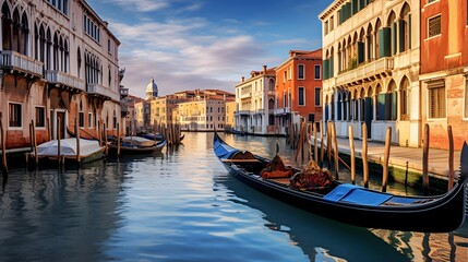 Fototapeta na wymiar Venice, Italy. Panoramic view of the Grand Canal