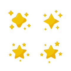 Stars icon. Sparkle star icons. Shine icons	