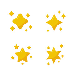 Stars icon. Sparkle star icons. Shine icons	