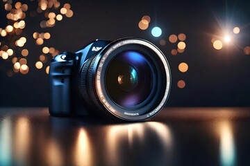 digital camera lens in action - obrazy, fototapety, plakaty