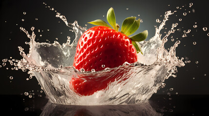Close-up strawberries, fresh ripe strawberries