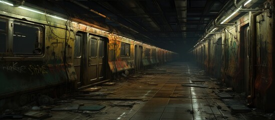 deserted subway