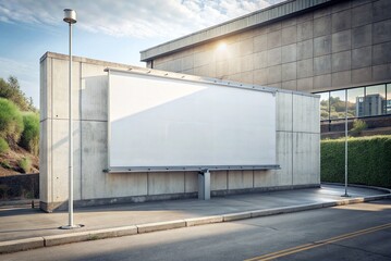 Obraz premium Billboard mockup. Poster banner mockup in the city.