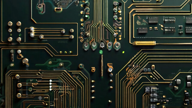 computer circuit board generative AI. 