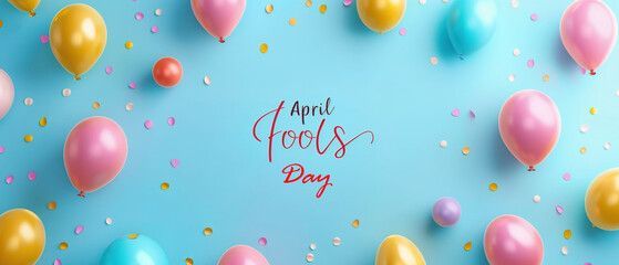 April Fool's Day Festive Celebration Background.