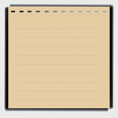 Clean simple lined paper notebook vector background	
