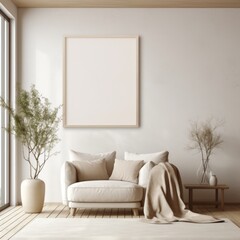 Modern living room interior with sofa