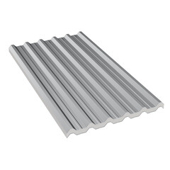 3D Galvanized Thermacoustic Sandwich Panel Roof Tile with Transparent Background