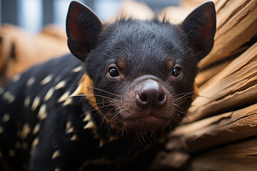 Tasmanian devil close up