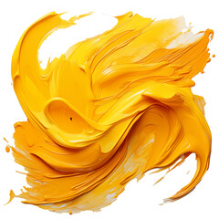 yellow colored paint strokes